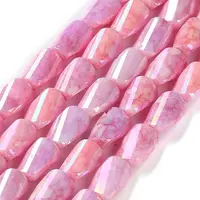 Ombre Effect Dyed Glass Beads Strands