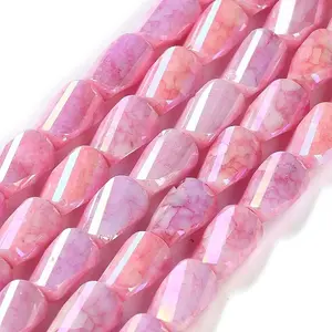 Ombre Effect Dyed Glass Beads Strands