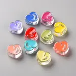 Transparent Enamel Acrylic Beads
