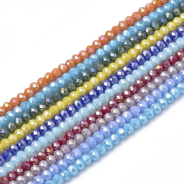 Electroplate Glass Beads Strands