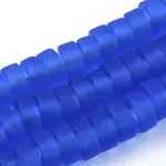 Handmade Frosted Lampwork Beads Strands