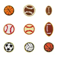 18Pcs 9 Styles Ball Polyester Embroidered Appliques