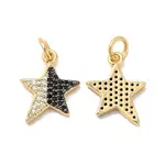 Rack Plating Brass Micro Pave  Cubic Zirconia Pendants