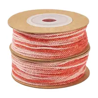2 Rolls Segment Dyed Cotton Twisted String Cord