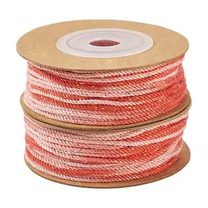 2 Rolls Segment Dyed Cotton Twisted String Cord
