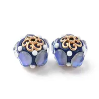 Handmade Resin Indonesia Round Beads
