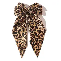 Leopard Print Bowknot Hair Barrettes