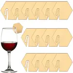 Acrylic Mirror Wine Glass Charms