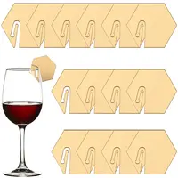 Acrylic Mirror Wine Glass Charms