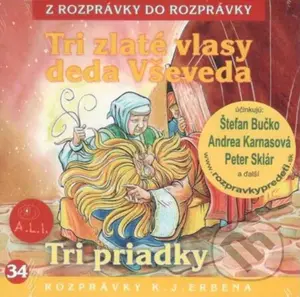 Tri zlaté vlasy deda Vševeda / Tri priadky - audiokniha z kategorie Pohádky