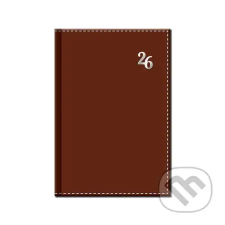 Denný diár NEAPOL 2026 (hnedý) (12-mesačný, A5)