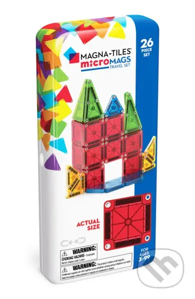 Magnetická stavebnica microMAGS Travel Set 26 dielov - hra z kategorie Stavebnice