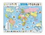 Puzzle Svět politická mapa 107 dílků - puzzle z kategorie 60 - 300 dílků
