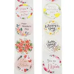 Mother's Day 8 Styles Stickers Roll