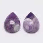 Teardrop Natural Amethyst Cabochons
