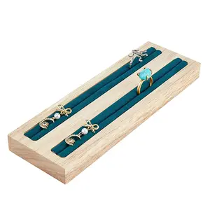 2-Slot Wood Ring Displays