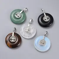 Natural & Synthetic Mixed Stone Pendants
