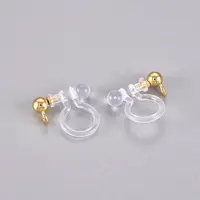 304 Stainless Steel and Plastic Clip-on Earring Findings