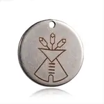 Non-Tarnish Spray Painted 201 Stainless Steel Pendants