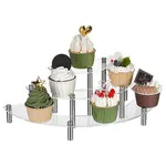 3-Tier Acrylic Semicircle Dessert Display Risers