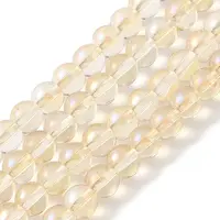 Transparent Electroplate Glass Beads Strands