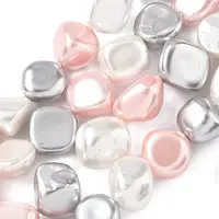 Electroplated Shell Pearl Beads Strands