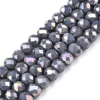 Electroplate Glass Beads Strands
