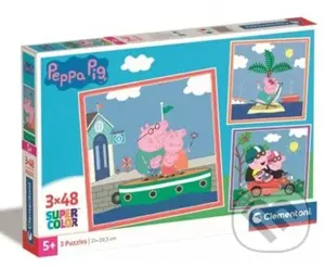3x48 Peppa Pig - puzzle z kategorie 15 - 60 dílků