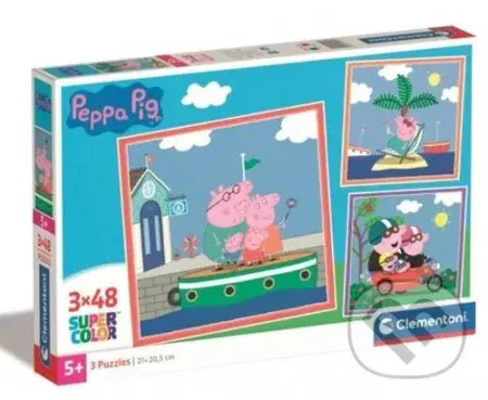 3x48 Peppa Pig - puzzle z kategorie 15 - 60 dílků
