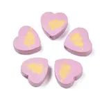 Spray Painted Maple Wood Beads