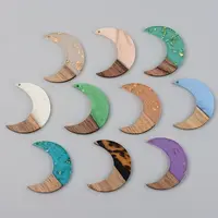 Resin & Walnut Wood Pendants