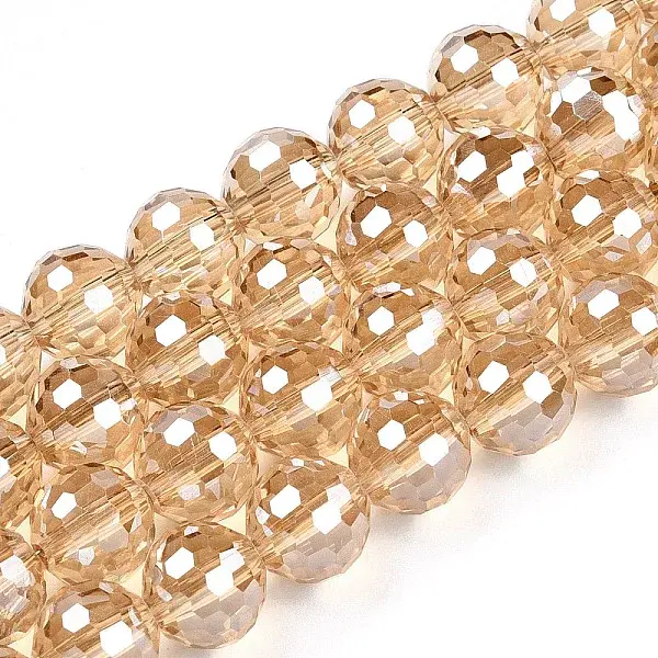 Electroplate Glass Bead Strands