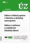 Úplné znenia zákonov 12/2019 (Zákon o štátnej správe v školstve a školskej samospráve / Zákon o výchove a vzdelávaní (školský zákon))