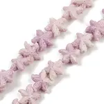 Synthetic Coral Dyed Carved Beads Strands