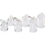 Jewelry Finger Rings Holders Organic Glass Ring Display Stand Sets
