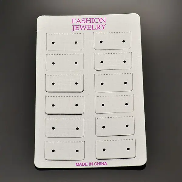 Rectangle Plastic Display Cards