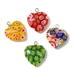 304 Stainless Steel with Lampwork Pendants
