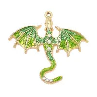 Rack Plating Alloy Enamel Pendants