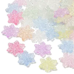 Transparent Crackle Acrylic Beads