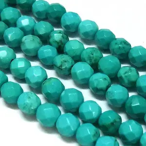Natural Howlite Round Beads Strands