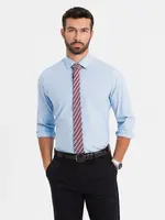 Ombre REGULAR cotton classic shirt - blue