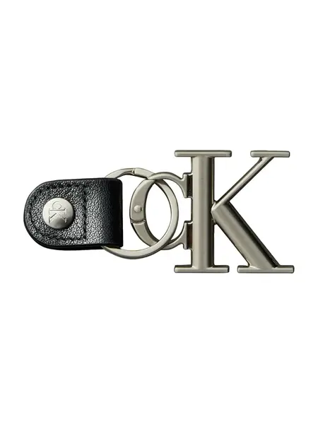 Calvin Klein Prívesky na kľúče 'Bold'  čierna / strieborná