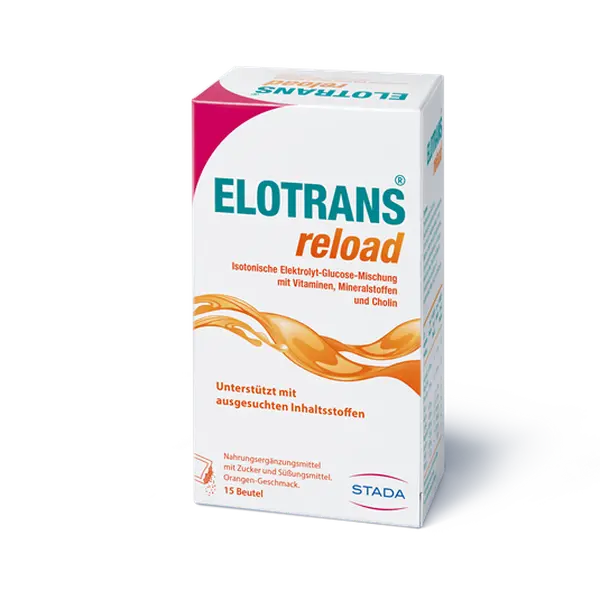 Elotrans reload, izotonický nápoj s elektrolyty 15 sáčků