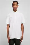 Boxy Zip Pique Tee bílé