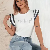 Dámské tričko s potiskem AMOURI Barva Bílý DSTREET