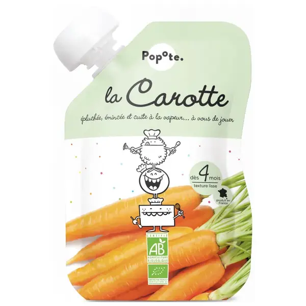 POPOTE Kapsička mrkva 120 g, 4+