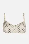 Trendyol White Polka Dot Bikini Top