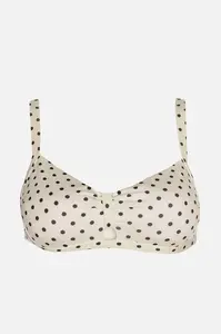 Trendyol White Polka Dot Bikini Top