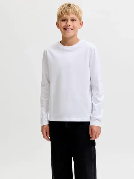 Jack & Jones Junior Tričko 'JJEOrganic'  biela