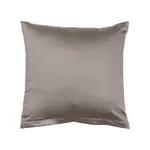 SCANquilt povlak SATÉN COLOR hnědá 40 x 40 cm